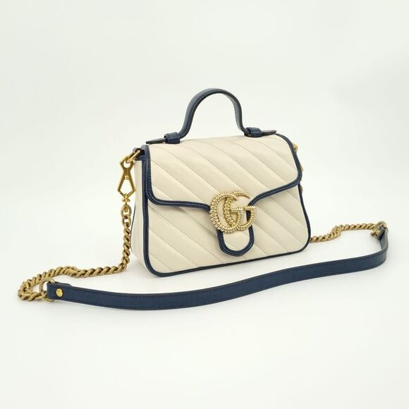 Gg Marmont Top Handle Mini Shoulder Bag - Picture 3 of 8